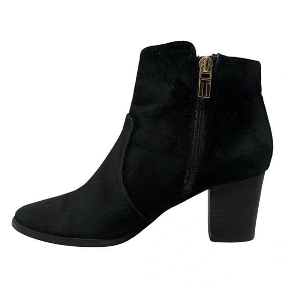 Tory Burch Sabe Suede Ankle Bootie Women’s Size 6.5 Black - Picture 3 of 10
